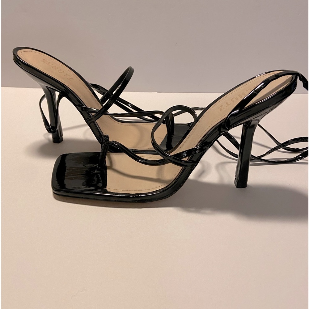 Black Schutz Patent Sandal size 11